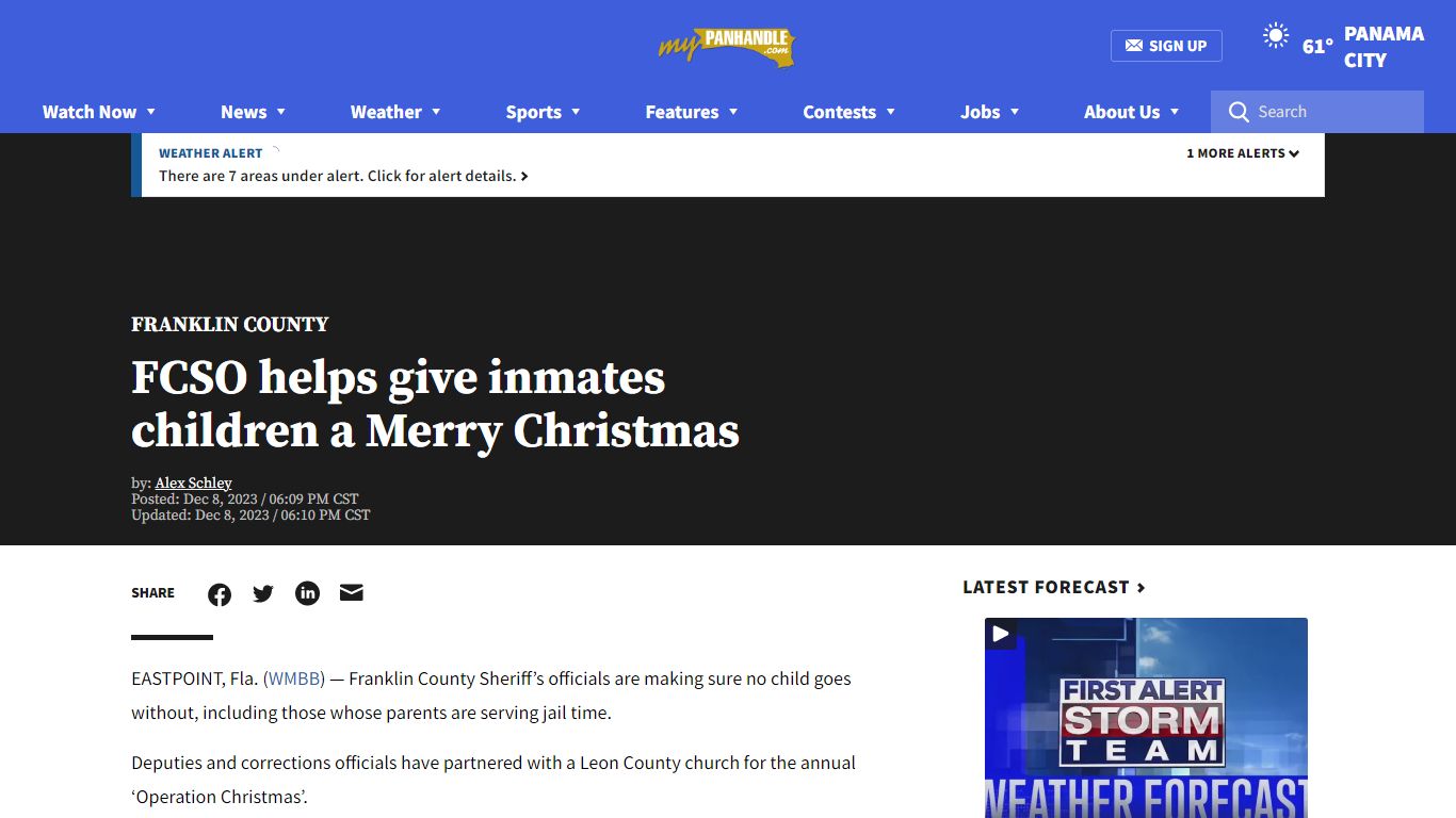 FCSO helps give inmates children a Merry Christmas